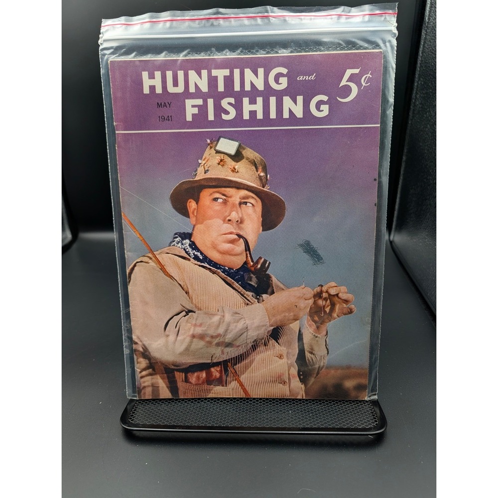 Vintage Hunting and Fishing Magazine May 1941 WWII Outdoorsman Sportsman Cover